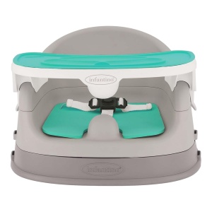 Scaun pentru copii Infantino Grow-With-Me 4-in-1, design compact, turcoaz