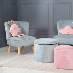 Scaun pentru copii roba Lil Sofa, culoare SkyHellblau, 27 cm inaltime - Img 2
