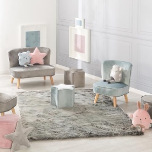 Scaun pentru copii roba Lil Sofa, culoare SkyHellblau, 27 cm inaltime - Img 12