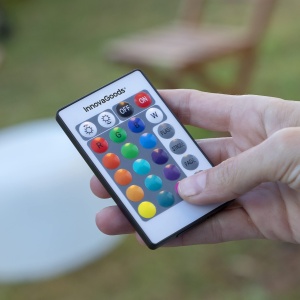 Scaun Umplut InnovaGoods Pulight, LED Multicolor, Waterproof, Alb - Img 5