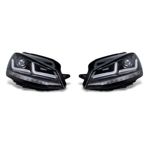 Scheinwerfer LED OSRAM LEDriving pentru VW Golf 7, Black Edition, 200 mai multa lumina