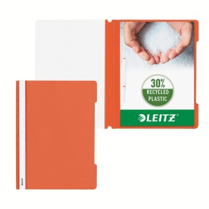Schnellhefter Leitz A4, 25 bucati, capacitate 60 file, culoare portocalie - Img 7