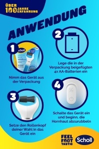 Scholl Expert Care Aparat Electric pentru Indepartarea Calusurilor cu Role cu Minerale Marine - Img 8