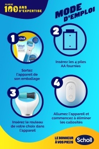 Scholl Expert Care Velvet Smooth Aparat Electric pentru Indepartarea Calusurilor Rola cu Minerale Marine - Img 8
