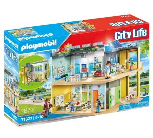 Scoala Mare Playmobil 71327 cu Tabla Interactiva pentru Copii de la 5 Ani - Img 2