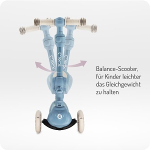 Scooter 2-in-1 MoMi Debe cu Klappsitz, pentru copii, 50 Kg, 3 roti LED - Img 4