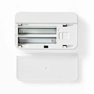Senzor de clima Nedis Zigbee 3.0, alimentare cu baterii, masurare temperatura si umiditate, alb - Img 5