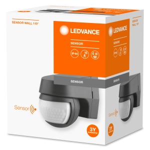 Senzor de miscare pentru perete Ledvance, IP44, 110 unghi de detectie, gri - Img 2