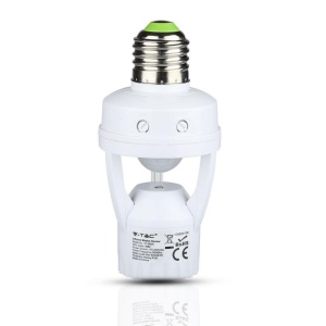 Senzor de Miscare V-TAC VT-8005 pentru Becuri E27, Transparent, 117mm