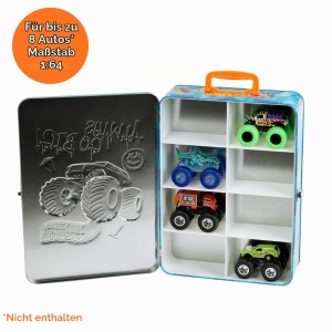 Sertar metalic pentru masini Hot Wheels - Theo Klein 2557, capacitate 8 masini, cu maner - Img 2