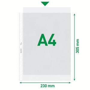 Set 100 Pungi Protectoare A4 Leitz, 85 Micron, Recycle, Transparent - Img 6