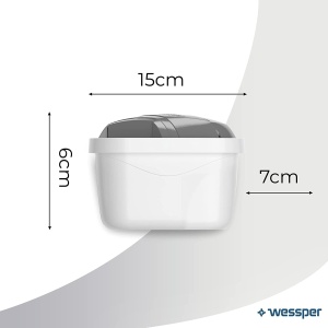 Set 12 filtre de apa Wessper AquaMax Protect Compatibil universal reduce clorul si calcarul - Img 3