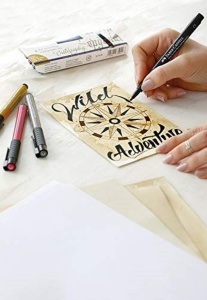Set 12 Markere Calligrafice Faber-Castell Pitt Artist Pen, Culoare Diversa - Img 4