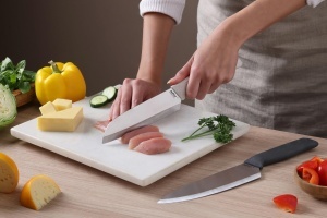 Set 2 Cutite Zyliss Classic - Cutit Chef si Santoku, Inox, Ergonomic - Img 4