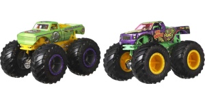 Set 2 Monster Trucks Hot Wheels Demolition Doubles, 164, cu roti uriase si detalii unice - Img 4