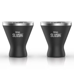 Set 2 pahare izolate pentru cocktailuri Ninja SLUSHi, 295 ml, negru