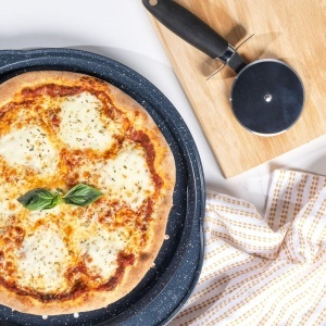 Set 2 Tavi Pizza Russell Hobbs COMBO-5447, 37 cm, Antiaderente, PFOA-free, Design Marmorat - Img 4