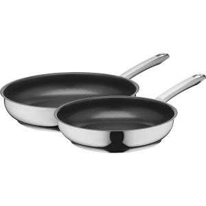Set 2 Tigai Silit Calabria, 24 si 28 cm, Inox, Antiaderent, Inductie