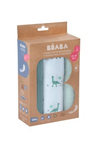 Set 3 Bumbac Bio Beaba 920345, 70x70 cm, Motiv Jurazeit, Multicolor - Img 2