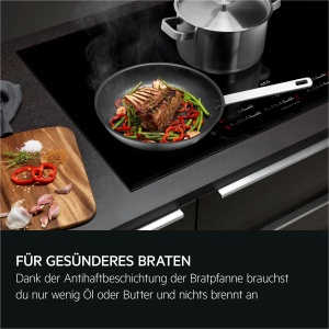 Set 3 Piese AEG pentru Gatit - 1 Tigai si 2 Oale, Antiaderent, Inox - Img 6