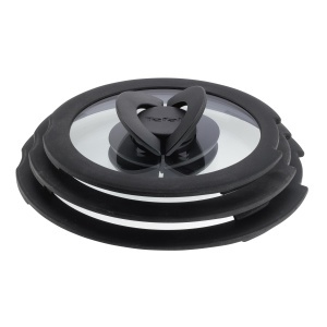 Set 3 Piese Capac Din Sticla Tefal Ingenio 161820 cm, Design Compact
