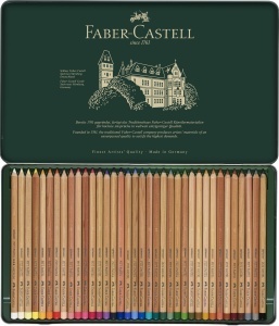 Set 36 Creioane Pastel Faber-Castell Pitt Pastell in Metalletui, Rezistenta la Lumina - Img 3