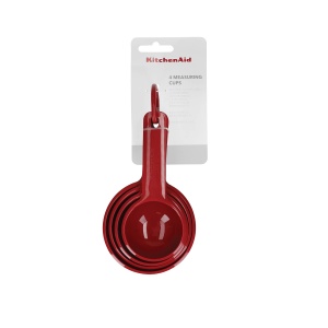 Set 4 Cani Masurare KitchenAid, Plastic BPA-Free, Culoare Empire Rot - Img 4