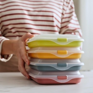 Set 4 Capace pentru Mezeluri IBILI, 24,8 x 14,4 x 3,3 cm, Plastic BPA-Free, Culori Diverse - Img 6