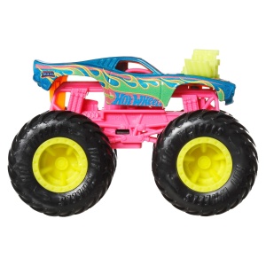 Set 4 Masini Monster Trucks Hot Wheels, 164, Roti Mari, Design Impresionant - Img 5