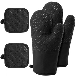 Set 4 Piese Manusi de Cuptor si Suprafete Rezistente la Caldura, Hitzebestendig 250C