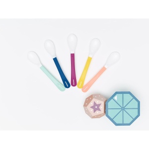 Set 5 Linguri Babymoov, BPA-free, ergonomice, ideale pentru bebelusi - Img 3