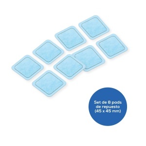 Set 8 Gel Pads Beurer EM 59 Heat Autocolante Reutilizabile 45x45 mm - Img 2