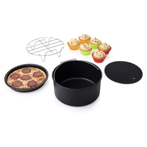 Set accesorii friteuza cu aer cald Princess 182012, 10 piese, compatibil 4.5L si 5.2L