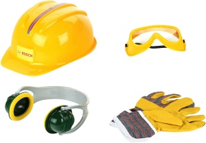 Set accesorii pentru copii BOSCH Theo Klein 8537 Manusi, ochelari, casti, casca