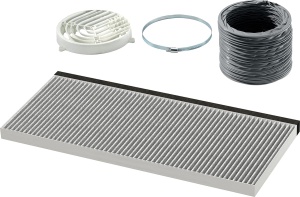 Set Accesorii pentru Hote Bosch DWZ2IT1I4, Filtru Activ de Carbon, 4 Piese