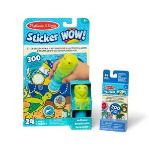 Set Activitati Melissa Doug Sticker WOW cu 500 Stickere si Bloc Activitati