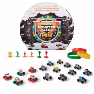 Set Advent Calendar Mini Monster Trucks 187 - 16 Masini si 9 Accesorii - Img 1