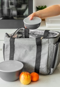 Set boluri KitchenAid Meal Prep cu capac 4 dimensiuni gri carbune - Img 9