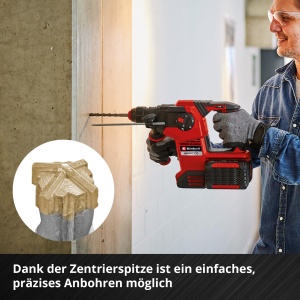 Set burghie beton Einhell SDS Plus 7 piese 210 mm otel 40Cr varf centrare - Img 5