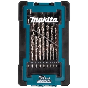 Set burghie metal HSS-G 25 piese Makita D-67555, calitate durabila, compact - Img 3