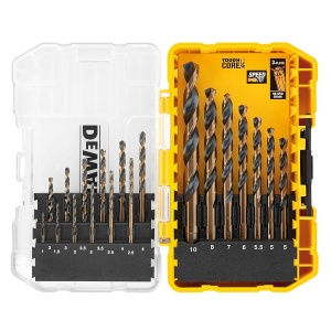 Set burghie metalice HSS DeWalt DT70728, 19 piese, diametru 1-10 mm - Img 2