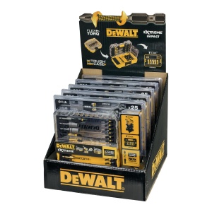 Set burghie si biti DEWALT 25 piese HSS-G NegruGalben - Img 3