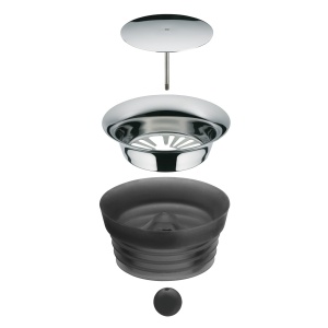 Set carafa WMF Basic 1L cu capac CloseUp si 2 suporturi pentru fructe sticla si inox - Img 5