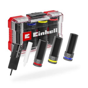 Set chei impact Einhell 5 piese CrMo otel protectie pentru jante aliaj M-CASE