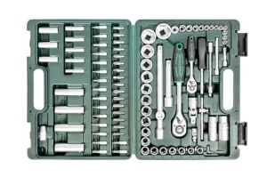Set chei tubulare Bruder Mannesmann M98410 94 piese otel crom-vanadiu - Img 3