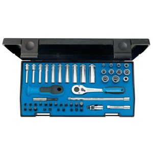 Set Chei Tubulare Gedore 20 LMU-10, 49 piese, calitate industriala, fabricat in Germania