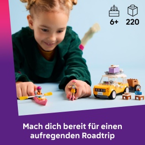 Set Constructie LEGO Friends - Aventuri cu Prietenii, 220 Piese, Masina cu Remorca - Img 2