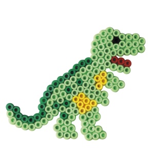 Set creativ Hama Perlen 3502 2000 de margele colorate placi Auto si Dino pentru copii 5 - Img 3
