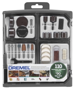 Set de accesorii multifunctionale Dremel 709-02, 110 piese, organizare usoara