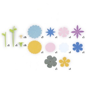 Set de accesorii pentru creatie Smoby Crea Flower Market - 79 piese, pentru copii de la 3 ani - Img 3
